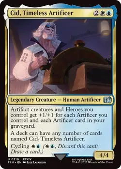Cid, Timeless Artificer - Final Fantasy FFXIV FIN - 0216 - MTG Magic - Image 1