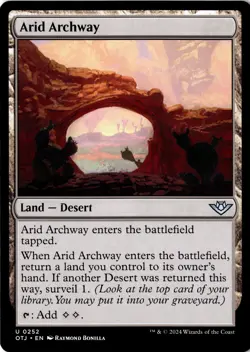 Arid Archway Non-Foil Outlaws of Thunder Junction 252 NM MTG - Image 1