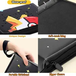 Card Binder for Pokemon Cards Holder Fits 900 Cards w/ 50 Removable Sleeves TCG - Image 7