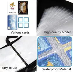 Card Binder for Pokemon Cards Holder Fits 900 Cards w/ 50 Removable Sleeves TCG - Image 9