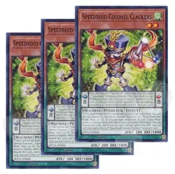 Yugioh - Speedroid Colonel Clackers x 3 - 1st Edition NM - Plus Free Holo Card - Image 2