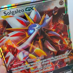 Pokemon TCG Oversized Sun & Moon Promo Card 89/149 Solgaleo GX Full Art Holo - Image 10