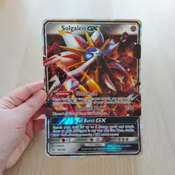 Pokemon TCG Oversized Sun & Moon Promo Card 89/149 Solgaleo GX Full Art Holo - Image 13