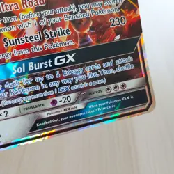 Pokemon TCG Oversized Sun & Moon Promo Card 89/149 Solgaleo GX Full Art Holo - Image 5