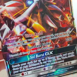 Pokemon TCG Oversized Sun & Moon Promo Card 89/149 Solgaleo GX Full Art Holo - Image 8