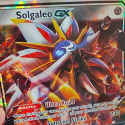 Pokemon TCG Oversized Sun & Moon Promo Card 89/149 Solgaleo GX Full Art Holo - Image 9