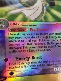 Pokémon Gardevoir EX TCG Reverse Holo Holo Rare Card 7/109 Ruby and Sapphire - Image 9