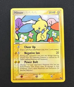 Minun 4/17 non holo, Pop Series 3 Set, Pokémon Card LP - Image 3