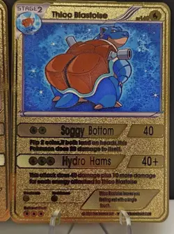 5 Thicc Sets Charizard Pikachu & Blastoise Collectible Metal Card Sets 4 WORD885 - Image 4