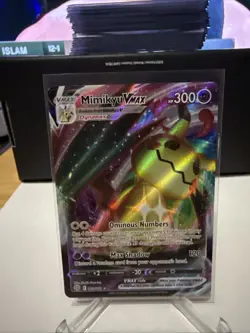 Mimikyu VMAX 69/172 Brilliant Stars Holo Ultra Rare Pokemon Card Psychic Type - Image 2