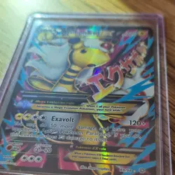 Mega Ampharos EX Full Art 88/98 Pokemon Card Ancient Origins MP - Image 2