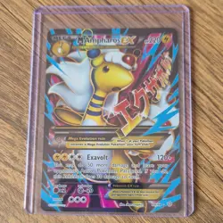 Mega Ampharos EX Full Art 88/98 Pokemon Card Ancient Origins MP - Image 8