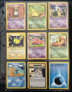 1st Edition Neo Genesis Pokemon Cards Lot - Uncommons & Commons - 9 Cards Total - Image 1