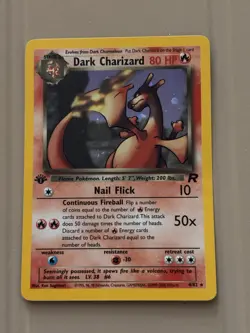 Dark Charizard 4/82 1st Edition Holo Rare Team Rocket Pokemon Card - Image 4