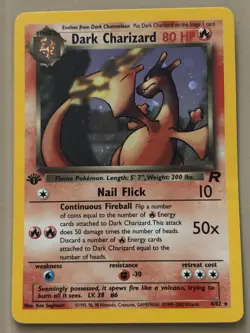 Dark Charizard 4/82 1st Edition Holo Rare Team Rocket Pokemon Card - Image 5