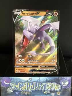 Pokemon Card Aerodactyl V 092/196 Lost Origin Rare Holo Near Mint - Image 3