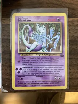 Pokemon Card Mewtwo Black Star Promo 12 Near Mint - Image 1
