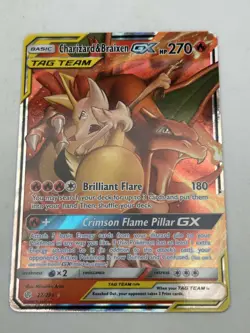 Charizard & Braixen GX - 22/236 - Pokemon Cosmic Eclipse Sun & Moon Card NM - Image 3
