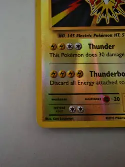 Pokémon TCG Zapdos Evolutions Reverse Holo Card 42/108 Rare - Image 13