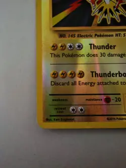 Pokémon TCG Zapdos Evolutions Reverse Holo Card 42/108 Rare - Image 3