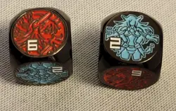 Manamoon Mana Moon 6-Sided Metal Dice Sky Strikers Yu-Gi-Oh 2x Amanda Lapalme - Image 1
