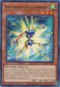 Yugioh! Speedroid Taketomborg - MAGO-EN098 - Rare - 1st Edition Near Mint, Engli - Image 1