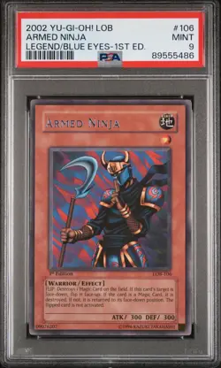 Armed Ninja LOB 1st Ed PSA 9 Rare #106 Yugioh 2002 - Image 3