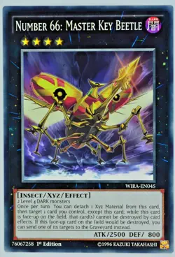 Yugioh Number 66: Master Key Beetle WIRA-EN045 Common 1st Edition - Image 1