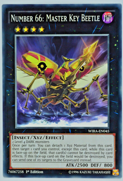 Yugioh Number 66: Master Key Beetle WIRA-EN045 Common 1st Edition - Image 2