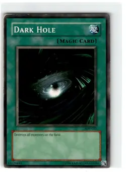 Yu-Gi-Oh! Dark Hole Common SDY-022 Heavily Played Unlimited - Image 1