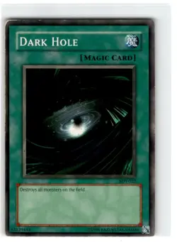Yu-Gi-Oh! Dark Hole Common SDY-022 Heavily Played Unlimited - Image 3