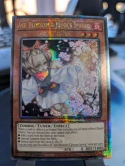 YuGiOh! Ash Blossom & Joyous Spring RA01-EN008 Quarter Century Rare 1st Ed - Image 1