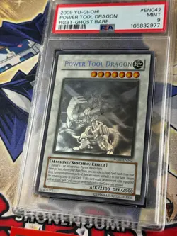 Yugioh PSA 9 Power Tool Dragon RGBT-EN042 Ghost Rare Unlimited CLEAN - Image 11