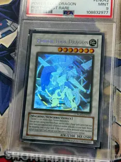 Yugioh PSA 9 Power Tool Dragon RGBT-EN042 Ghost Rare Unlimited CLEAN - Image 3