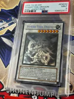 Yugioh PSA 9 Power Tool Dragon RGBT-EN042 Ghost Rare Unlimited CLEAN - Image 5