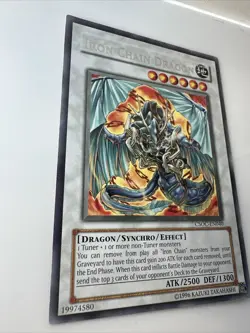 Yu-Gi-Oh! TCG Iron Chain Dragon CSOC-EN040 Crossroads of Chaos Unlimited Rare - Image 3