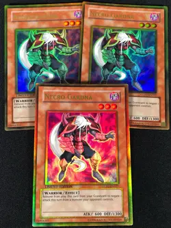 Yugioh Necro Gardna GLD2-EN027 GOLD X3 (LP) - Image 2