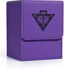 Card Deck Box for MTG Yugioh TCG, Card Storage Box with Dividers Holds 100+ Slee - Image 9