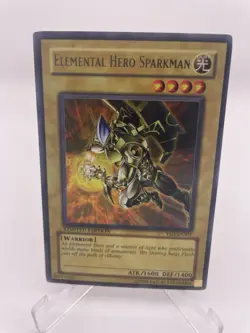 Elemtal Hero Sparkman YU-GI-OH Ultra Rare Limited Edition YSD-ENS01 Plus Bundle - Image 1
