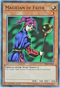 Yugioh Magician of Faith SR08-EN020 Common 1st Edition - Image 1