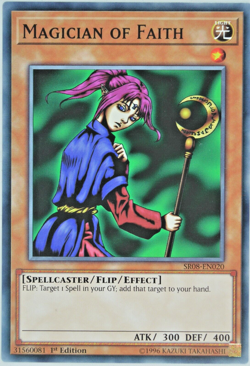 Yugioh Magician of Faith SR08-EN020 Common 1st Edition - Image 2