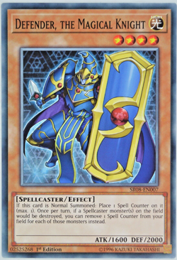 Yugioh Defender, the Magical Knight SR08-EN007 Common 1st Edition - Image 2