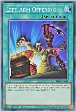 Yugioh Left Arm Offering SR08-EN033 Common 1st Edition - Image 1