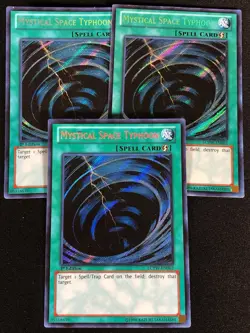 Yugioh Mystical Space Typhoon LCYW-EN062 1ST Secret X3 (LP) - Image 1