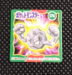 Geodude Pokemon Bros Card Anime Mini Game Boy Nintendo Rare Japan No.074 - Image 1