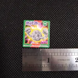 Geodude Pokemon Bros Card Anime Mini Game Boy Nintendo Rare Japan No.074 - Image 2