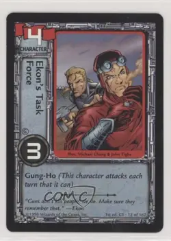 1998 Jim Lee's C-23 Collectible Card Game Ekon's Task Force #12 c7w - Image 1