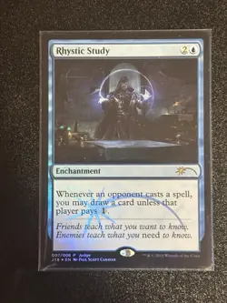 MTG Rhystic Study Judge Promo Card Magic: The Gathering - Image 1