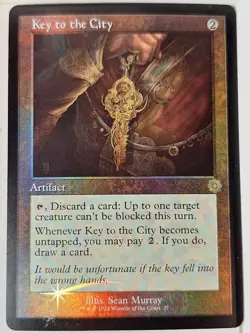 Key to the City - FOIL - Retro Frame- The Brothers' War- Magic the Gathering MTG - Image 1