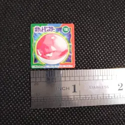 Voltorb Pokemon Bros Card Anime Mini Game Boy Nintendo Rare Japan No.100 - Image 2
